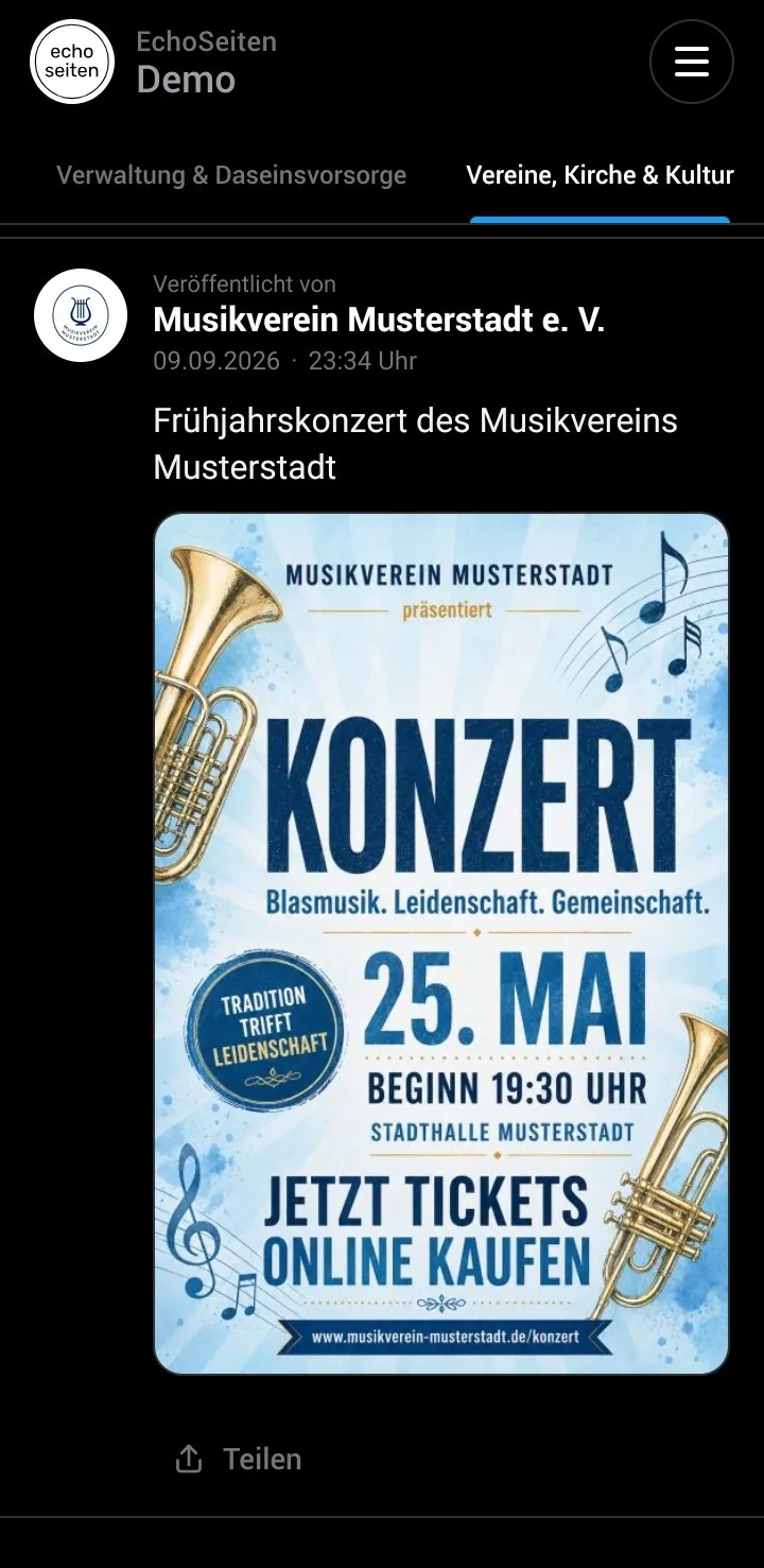 Musikverein auf EchoSeiten